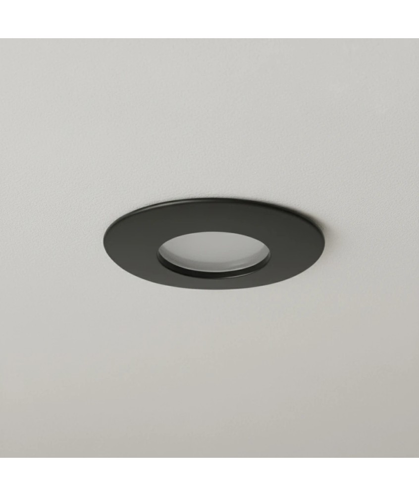 kelvo® KAPA KLV-101-0038 Χωνευτό Φωτιστικό Downlight Σποτ Μπάνιου για Λάμπα MR16 με Ντουί GU10 AC 220-240V Αδιάβροχο IP65 - Μαύρο Ματ - Μ8.5 x Π8.5 x Υ4.2cm - Q7.5cm